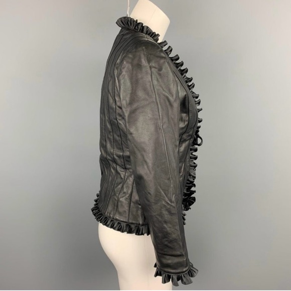 St John Collection by Marie Gray sz 8 leather jacket - Picture 9 of 9